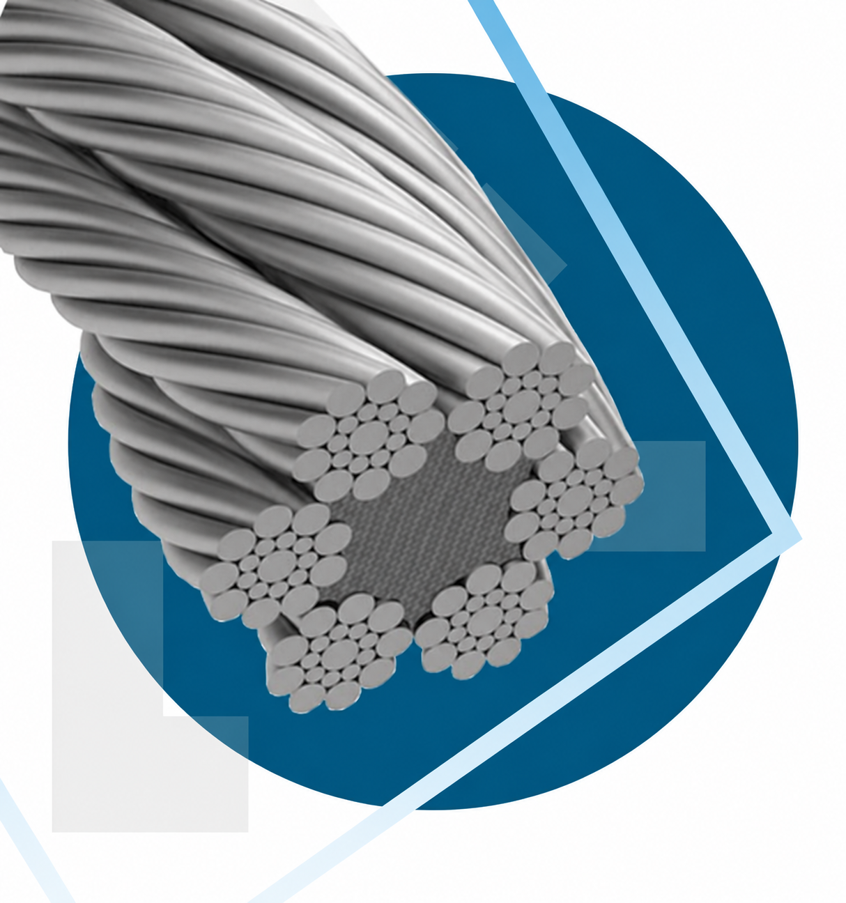 Cable de acero para aplicaciones de izaje industrial